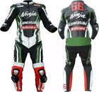 Real Cowhide Leather Motorcycle Biker Suit Motorbike Racing Protective Suit