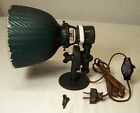 Antique Curtis X-ray Shade Light Fixture Vtg Cast Art Porcelain Chicago Usa  g2