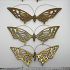 Vintage Brass Butterfly Wall Hanging Decor Set Of 4 Read