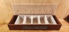 Makers Mark Bar Condiment Caddy 5 Trays Wood Metal Plastic