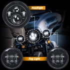7  Inch Led Headlight   4 5  Fog Lights For Yamaha V-star Xvs 650 950 1100 1300