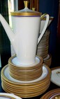 Vohenstrauss Johann Seltmann Bavaria 67 Pieces Cobalt Gold Vintage China Set
