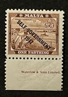 Travelstamps  Malta Stamps Sg 234 1 Farthing 1947 Self Government Op Mint Mnh Og