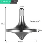 Stainless Steel Spinning Top  Premium Exquisite Perfect Balance Well Made    
