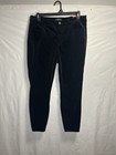 New Talbots Velveteen Flawless 5 Pocket Jegging Pants Black Women   s 14 Stretch