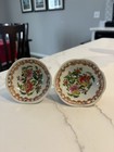 A Pair Of Chinese Famille Rose Porcelain Decorative Bowls With Floral Motifs 