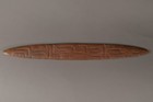 Rare Mounted Antique Australian Aboriginal Tribal Art Carved Churinga Hair Pin