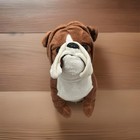 Vintage Dan Dee      Brown And White English Bulldog       9  Plush Slightly Used