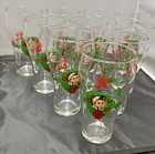 Lot 10 Vintage Big Boy Restaurant Bell Glasses Tumblers Christmas 6  13oz