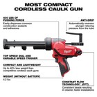 Milwaukee 2441-20 M12 10 Oz Caulk   Adhesive Gun  tool Only 