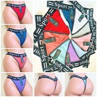 Thongs Tangas Sports Sexy Lot 6 12 Panties T-back 95  Cotton Active Wear S-xl