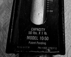 Vintage Cast Iron Hanging Scale  iron Weigh  50lb Capacity Model 10-50 Usa Made