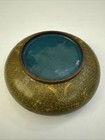 Beautiful Rare Antique Chinese Cloisonn   Cobalt Blue Gold Bronze Bowl China