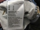American Eagle Women s Blue Denim Jean Hi Rise Midi Shorts Size 12 Waist 34 