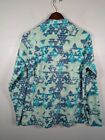 Columbia Jacket Fleece Pullover Women Xl Arctic Air Abstract Green 1 2 Zip New