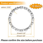 5 32  X 16-balls Bike Headset Crank Bearings-4pcs Stainless Steel Axle