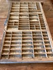Vintage Hamilton Mfg Co Wood Printers Drawer Letterpress Tray Shadowbox