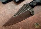 Stroup Knives Mini Mod 1 Black G10 Handle 1095 Carbon Steel Fixed Blade