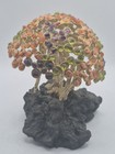 Vintage Gemstone Tree Sculpture Resin Base Amethyst Peridot W  Original Price   