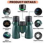 10x42mm Zoom Binoculars Day Night Vision Bak4 Prism High Power Waterproof   Case