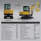 3 5 Ton Mini Excavator Kubota V1505 25hp Cab Ac Boom Swing Pilot Attachments