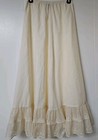 Vintage Lanz Lace Hem Petticoat Skirt Slip Cottagecore Prairie Boho  Size 8