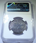 Ngc Xf 1669  three Dates Visible  Spanish Bolivia 4 Reales 1600s Pirate Cob Coin
