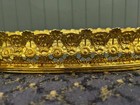 Vintage Oblong Vanity Dresser Mirror Tray 13 X 9 Goldtone Metal Filigree Ornate