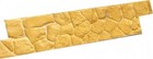 Concrete Fire Pit   Seat Wall Form Liner - Boulder Face  long-75  