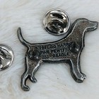 Vtg 1991 Pewter Beagle Dog Lapel Pin By Gg Harris