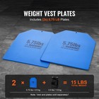 Uimoso Weight Vest Plates For Training  Running  And Workouts - Set Of 2x5 75 Lb