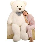 White 55  Giant Teddy Bear Toy Big Teddy Bear Stuffed Animal Plush Toy Gift 