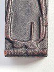 Vintage Antique  snow White  Wood Printing Block Press Ink Stamp
