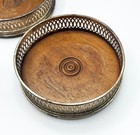 Silver Plated Bottle Coasters C1900 Georgian Design