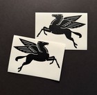 Premium Pair Mobil Style Pegasus Vinyl Sticker Door Decal Set