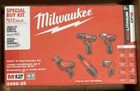 New Milwaukee M12 5-tool Kit  Drill impact Driver saw ratchet light 2498-25