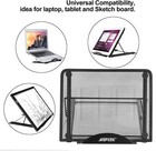 Agptek Light Box Pad Stand multifunction 7 Angle Points Skidding Black 