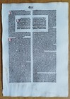 Exodus - Original Incunable Leaf Biblia Latina Koberger Folio - 1487  b 
