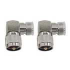 2 Pack Uhf Pl-259 Male To So-239 Female Right Angle 90 Degree Adapter Connector
