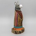 Navajo Folk Art-donkey In Navajo Blanket By Ray   Orleen Lansing-native American
