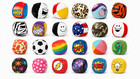 Wholesale Lot 24 Vinyl Hacky Sack Foot Balls Bags Hackey Party Fast Ship