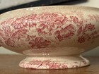Bertrand Bordeaux France Rare Pink Transfer Anemones Ironstone Tureen Stained