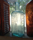 1860s Dr keyser s Pectoral Syrup Pittsburg Crude Applied Lip Hinge Mold Bottle