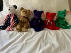 Ty Beanie Babies Vintage 1997 Lot Of 5 Bears Erin Osito Curly Spangle Diana