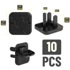 Bates- Electrical Outlet Covers Baby Proofing  10 Pack  Black  Abs Plastic  3 Pr