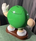 Vintage Green Peanut M m Candy Dispenser 8 1 2   Tall Mars Inc Mm 1992 Toy