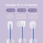 3 Pack Silicone Toddler Toothbrushes 0 To 18 Months  Baby Tongue Cleaner   U-   