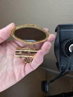 Vintage Stratton England Lipview Mirror Lipstick Holder Floral Enamel 934048