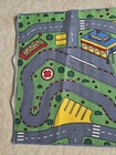 Kids Rectangle Road Map Play Rug  Multicolor  Streets   Cars Theme  79  X 37 