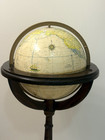 Vintage 12   Rand Mcnally Indexed Terrestrial   World Art Globe   Floor Stand --